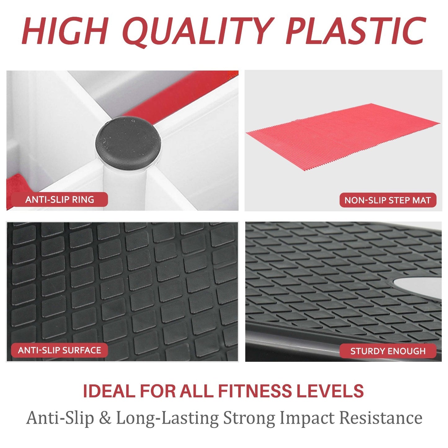 Non Slip Aerobic Stepper Yoga Step Board Gym Fitness Exercise Cardio Home Yoga