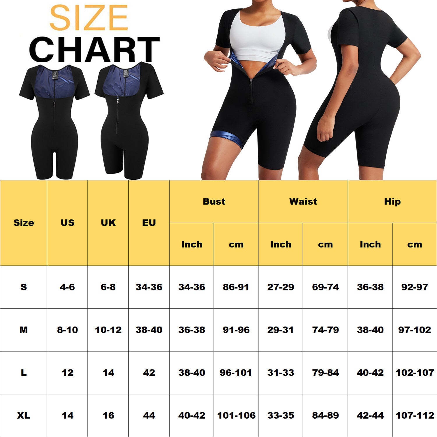 Women Sauna Sweat Suits Weight Loss Workout Vest Waist Trainer Shirt Shapewear