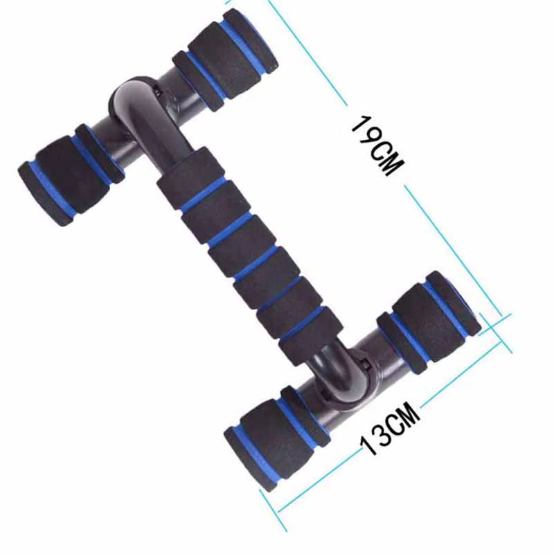I-Shaped Push-Up Rack with Hand Sponge Grip Bars for Muscle Training and Home Gym Fitness