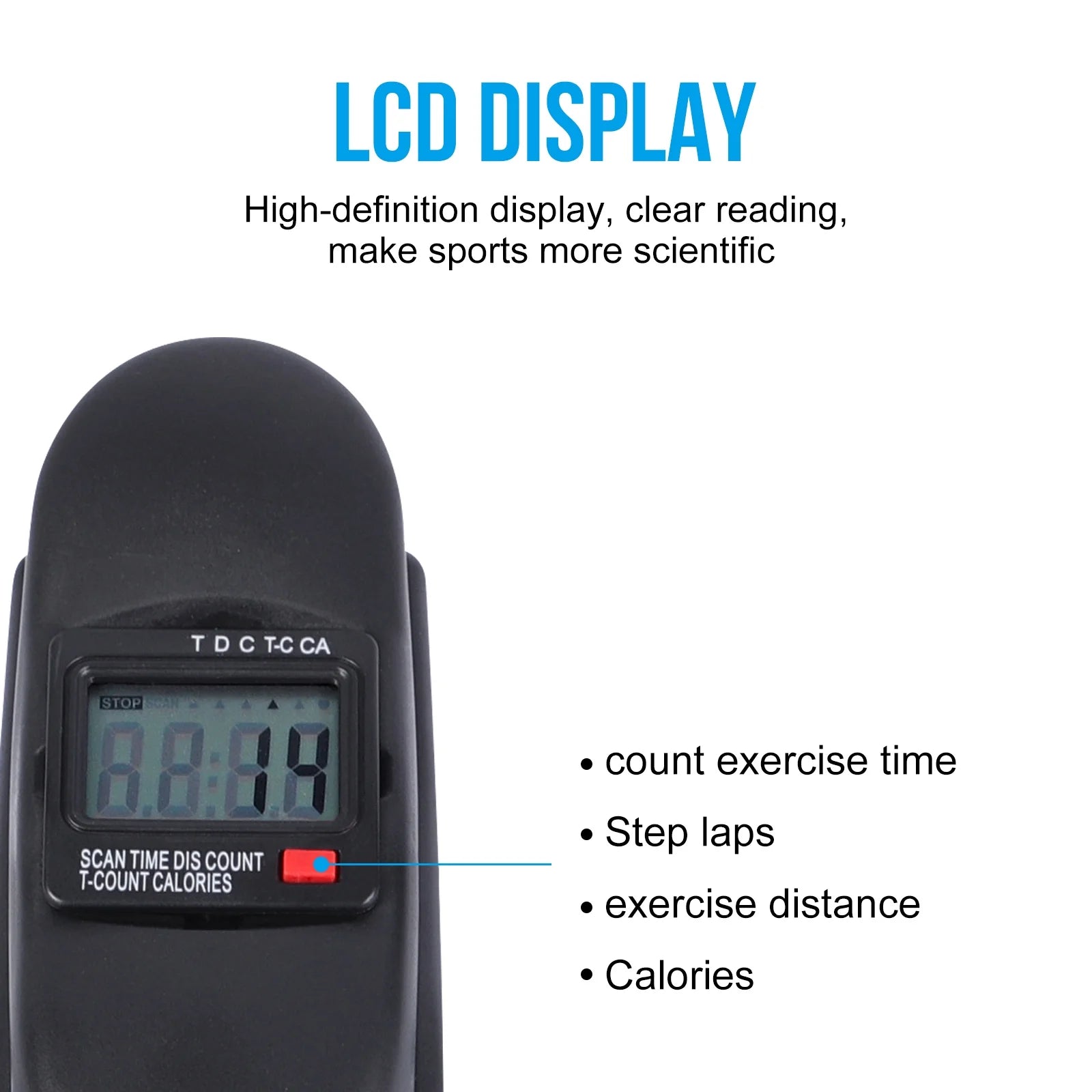 BAOKALER Desk Bike Pedal Exerciser, Mini Exercise Bike Stepper Indoor Exercise, Elder Bike Pedal Exerciser under Desk Fitness Equipment with LCD Screen Display