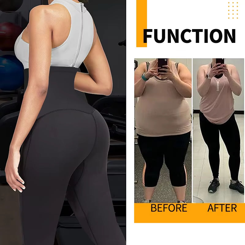 Sauna Sweat Pants for Women High Waist Slimming Leggings Waist Trainer Compression Thermo Workout Exercise Body Shaper Thighs