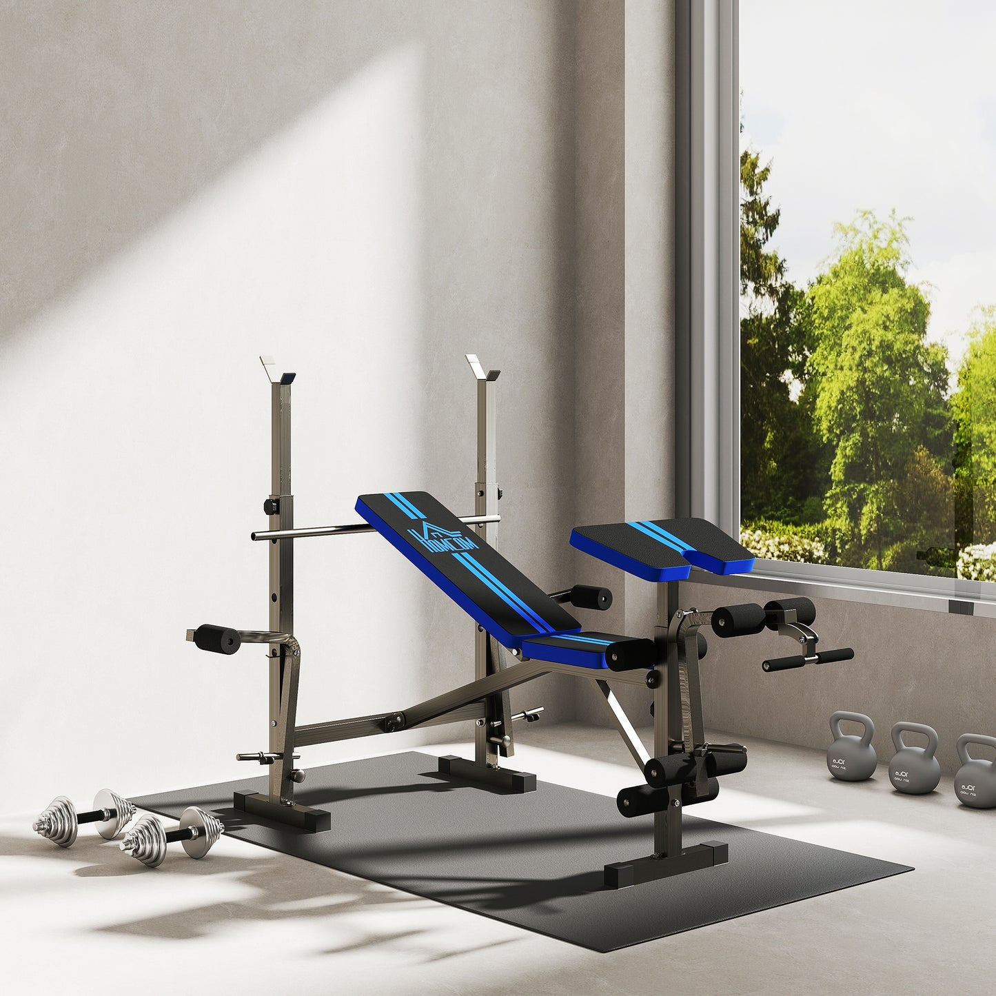 Multi-Function Adjustable Weight Training Bench Gym Fitness Lifting Bench