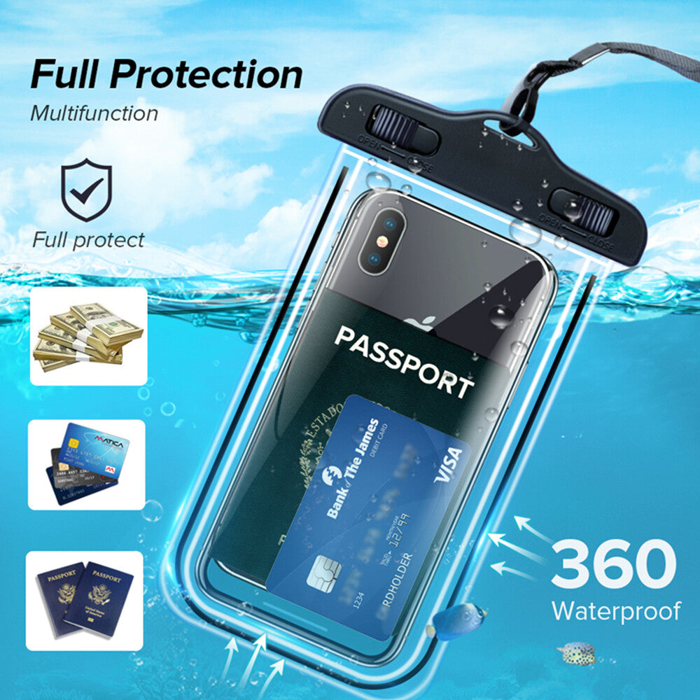 Universal Waterproof Case Underwater Phone Cover Dry Bag Pouch for Smartphones