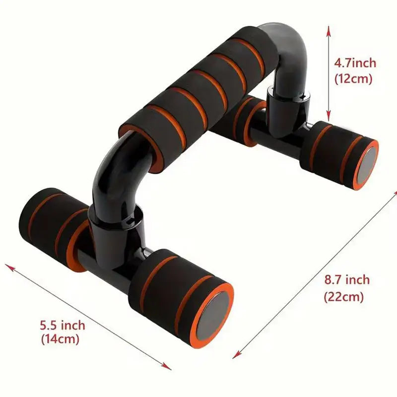 Portable Muscle Training Fitness Equipment with Anti-Skid Foam Handles - Comfortable Push-Up Support (1 Pair)