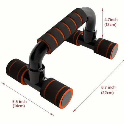 Portable Muscle Training Fitness Equipment with Anti-Skid Foam Handles - Comfortable Push-Up Support (1 Pair)