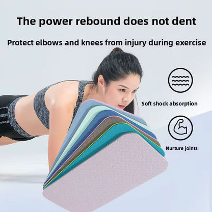 Yoga Mat Home Fitness Plate Support Exercise Mat Tpe Thickening Sports Anti-Slip Knee Kneeling Mat