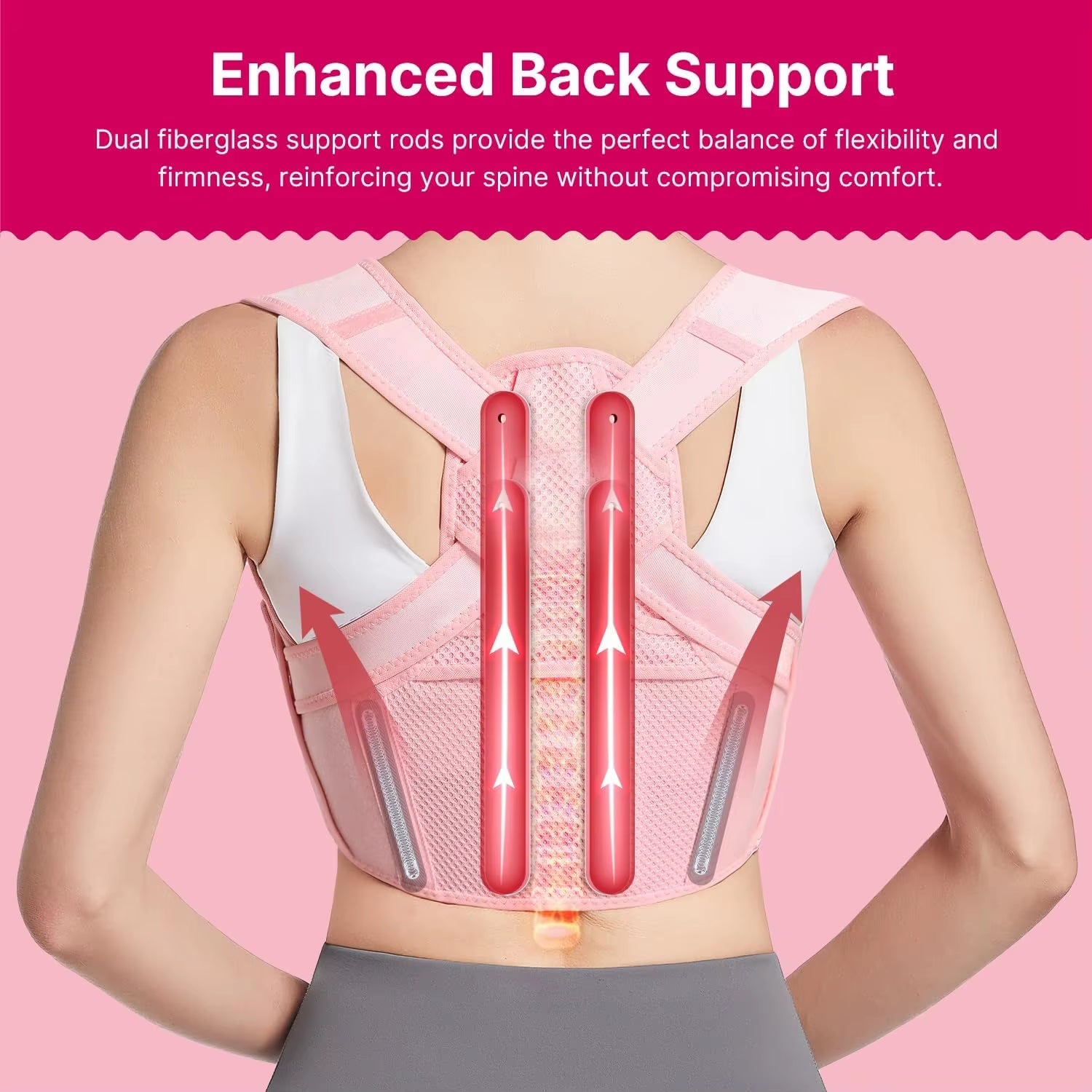 Adjustable Lightweight Upper Back Brace and Posture Corrector for Men and Women, Shoulder Straightener for Neck and Shoulder Support