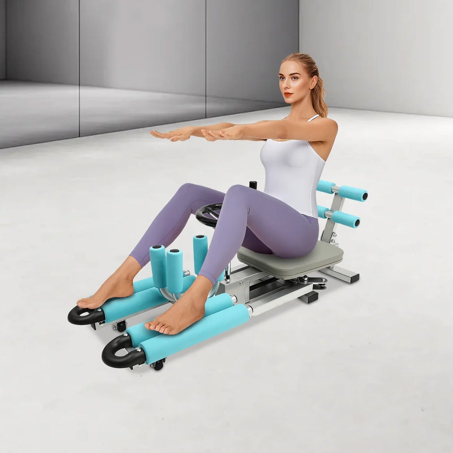 Leg Stretcher Machine, 0-210° Adjustable Split Machine for Flexibility Leg Stretching, 330.7Lbs Heavy Duty Home Gym Equipment for Dance Yoga Martial Arts