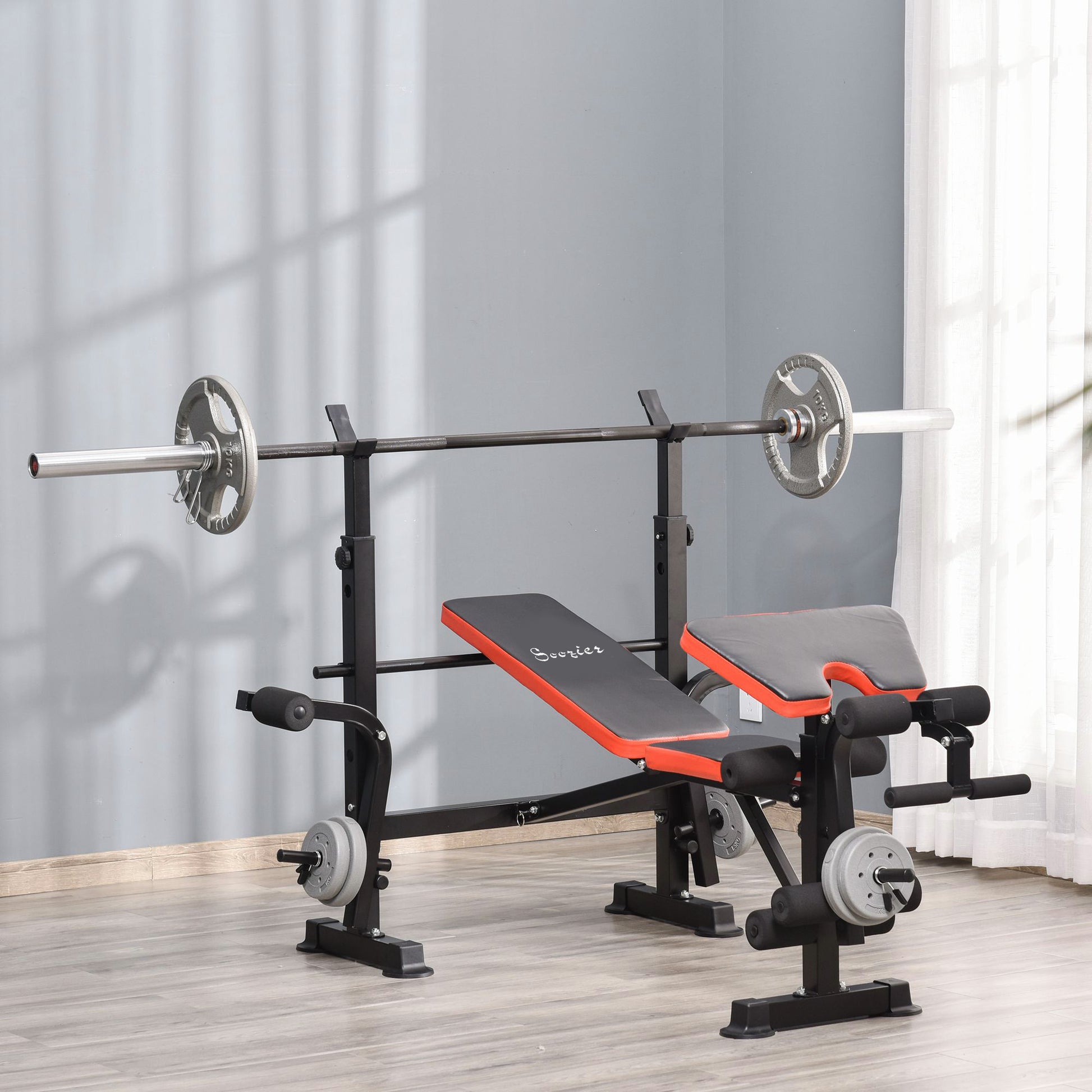 Multi-Function Adjustable Weight Training Bench Gym Fitness Lifting Bench