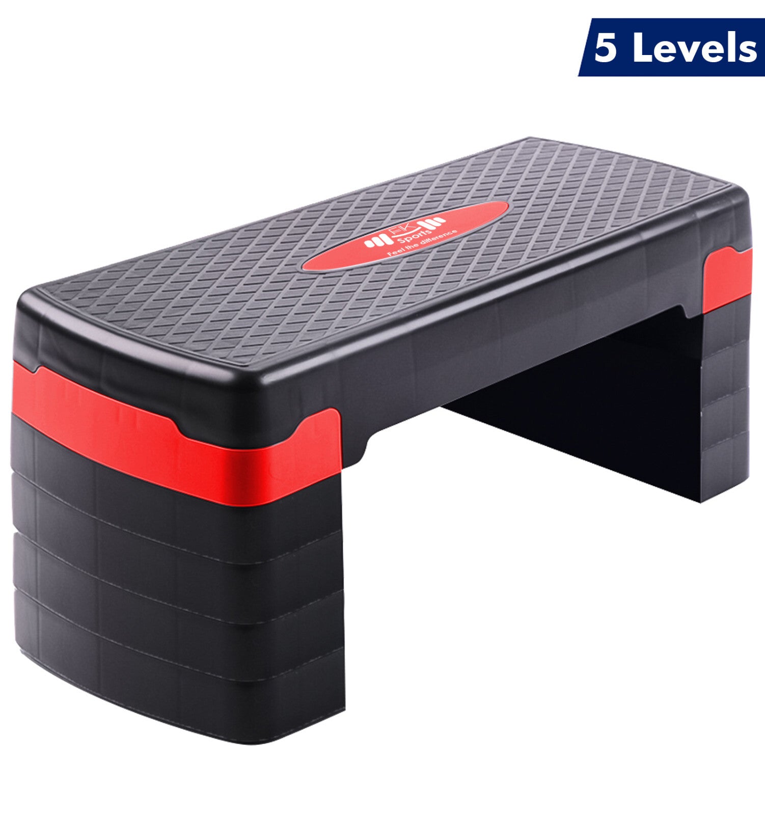 Aerobic Stepper Adjustable Height 2-3-5 Levels Exercise Stepper for Home Yoga