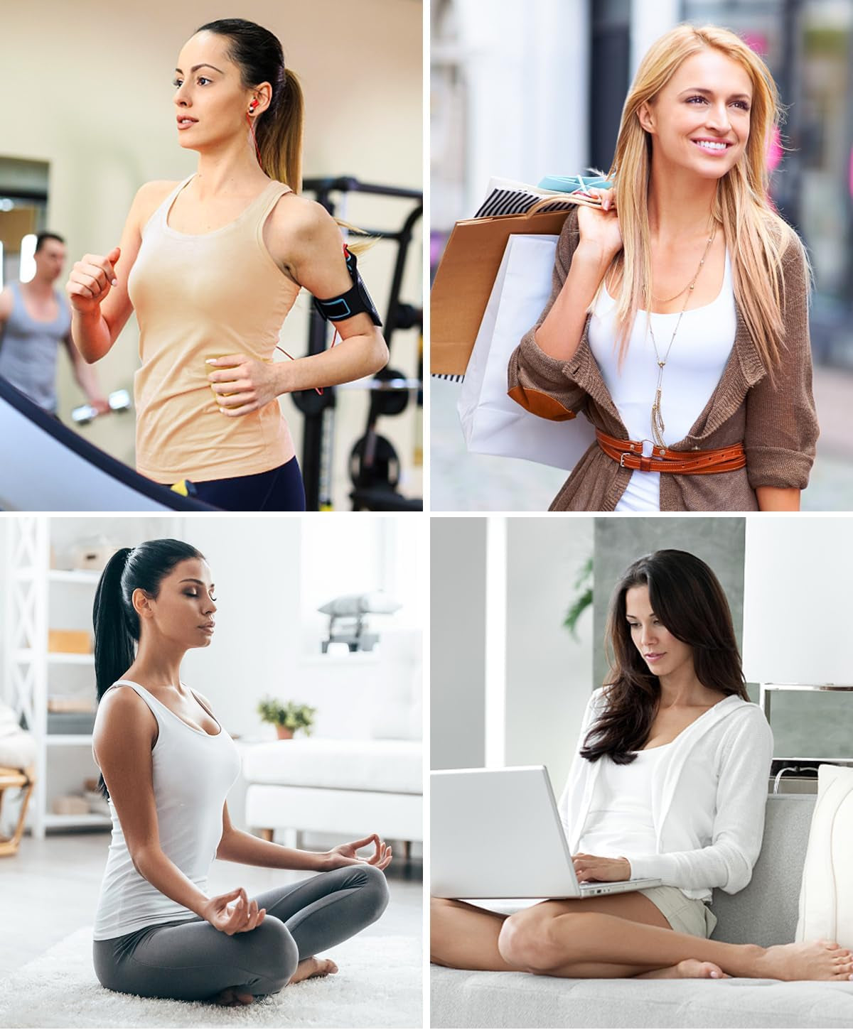 Tank Tops for Women Built in Bra Cotton Shelf Bra Tanks Layering Undershirts 2-3 Pack