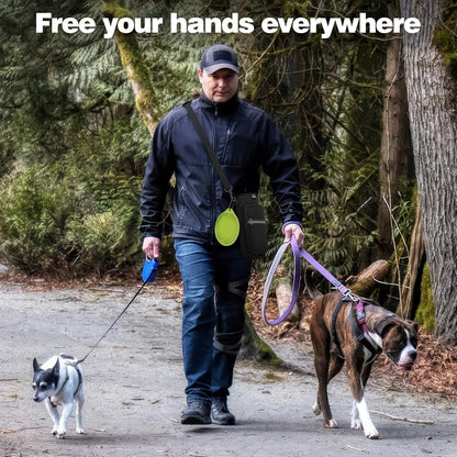 Water Bottle Carrier Bag,25Oz/40Oz/64Oz Bottle Pouch Holder,Adjustable Shoulder Hand Strap 2 Pocket Sling Neoprene Sleeve Sports Accessories for Hiking Travelling Camping