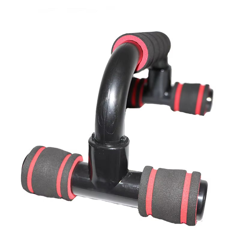 I-Shaped Push-Up Rack with Hand Sponge Grip Bars for Muscle Training and Home Gym Fitness