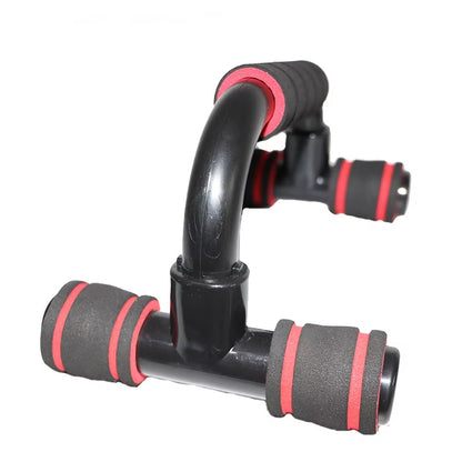 I-Shaped Push-Up Rack with Hand Sponge Grip Bars for Muscle Training and Home Gym Fitness