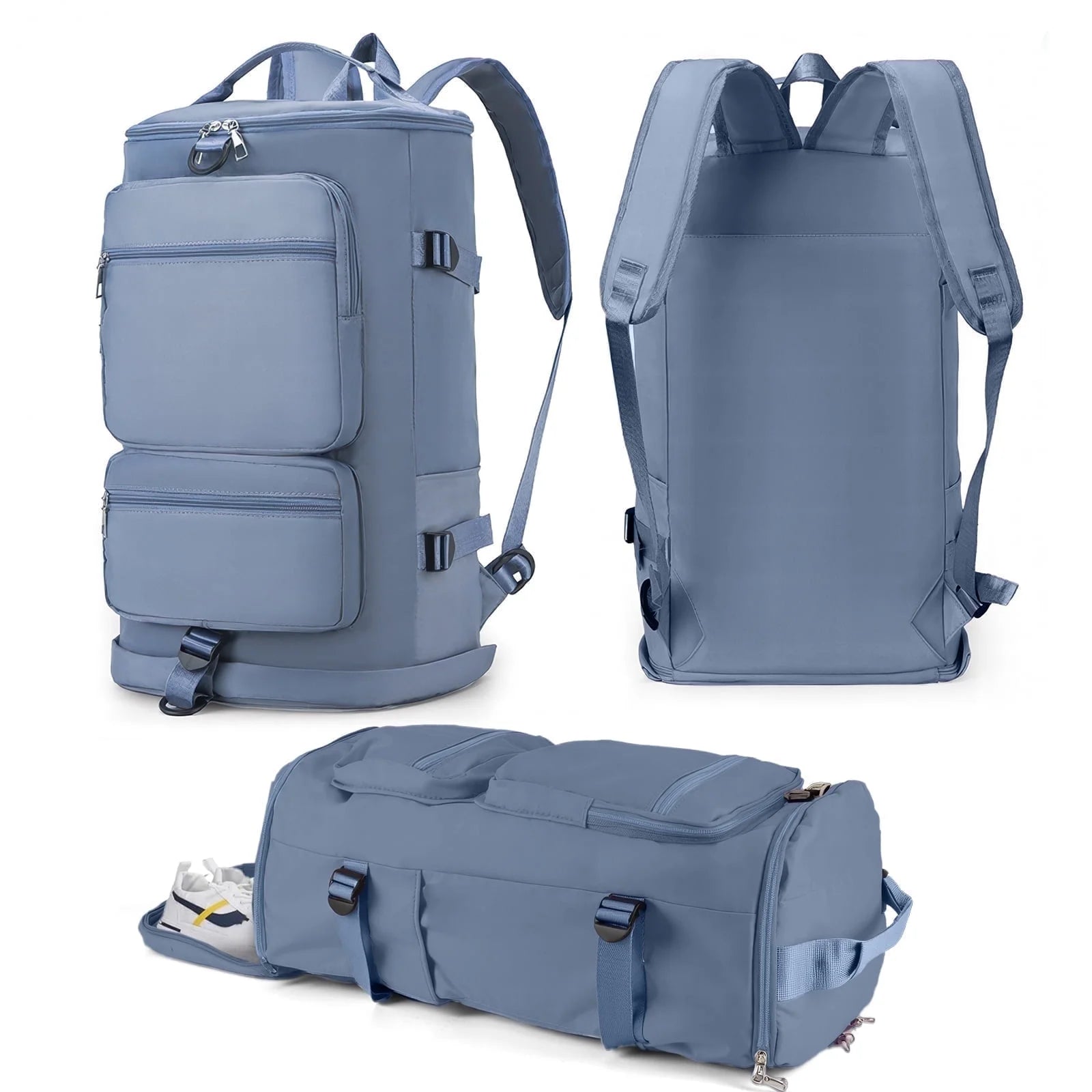 Gynky Duffle Bag Gym Bags Waterproof Sports Duffel Bags Travel Weekender Bag for Men Women Overnight Bag with Shoes Compartment