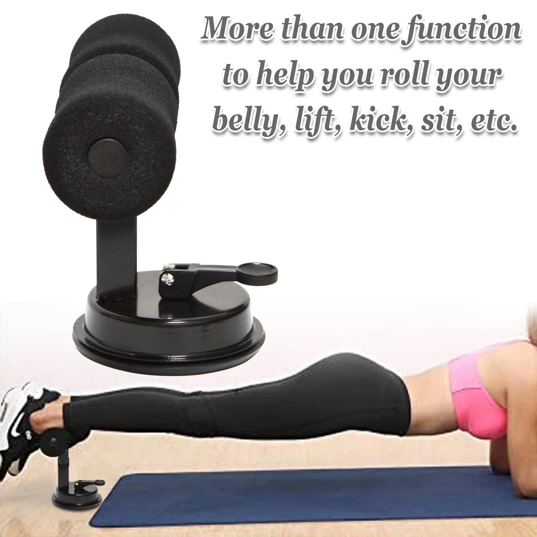 Sunny Sit up Bar Adjustable Sit up Assistant Device Household Fitness Equipment for Body Abdominal Stretching Muscle Training(Black)