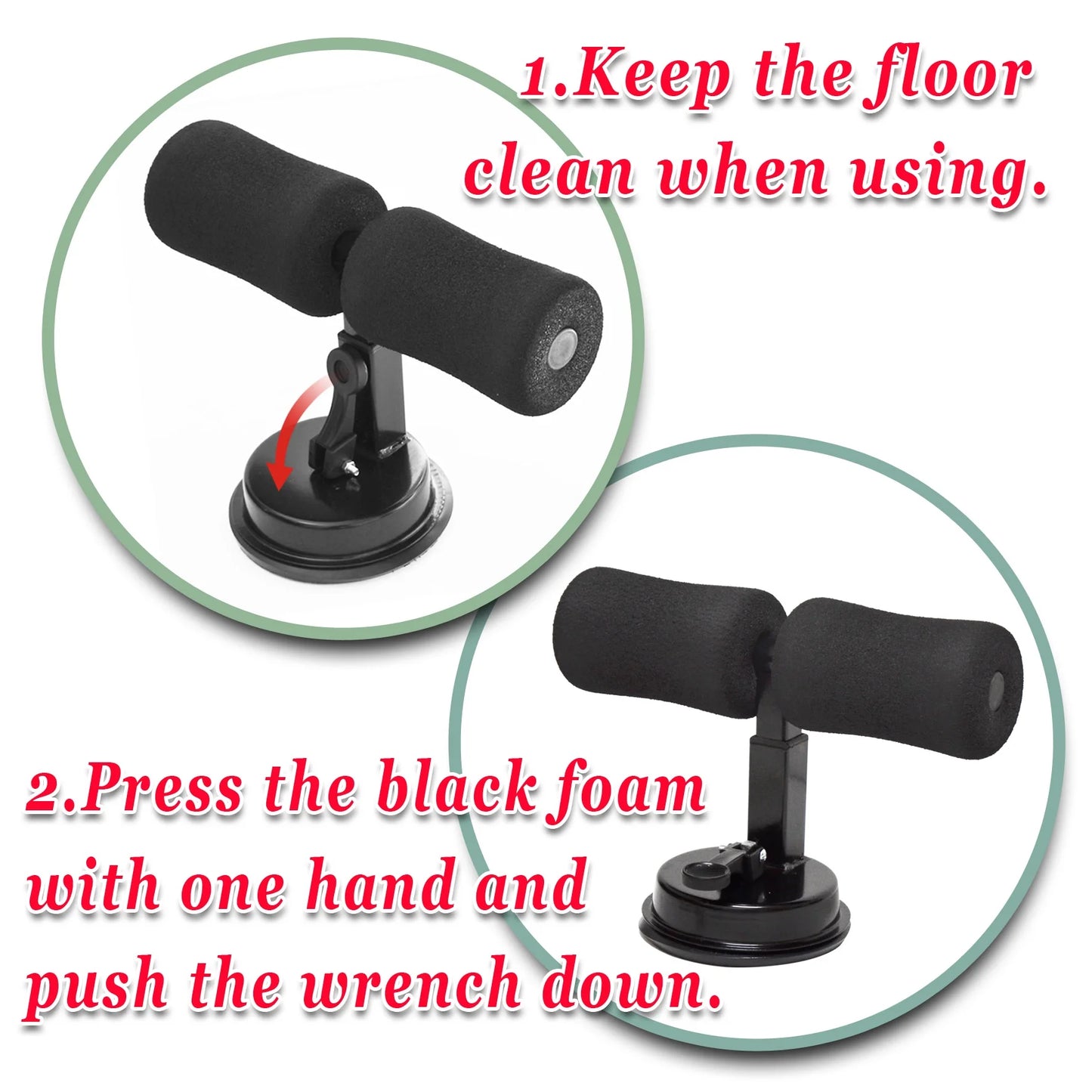 Sunny Sit up Bar Adjustable Sit up Assistant Device Household Fitness Equipment for Body Abdominal Stretching Muscle Training(Black)