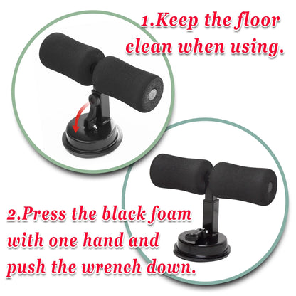 Sunny Sit up Bar Adjustable Sit up Assistant Device Household Fitness Equipment for Body Abdominal Stretching Muscle Training(Black)