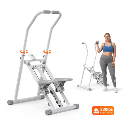 MERACH Stair Stepper for Home Compact Foldable Vertical Climber - Full-Body Workout Stepper, Home Gym Cardio Exercise Equipment