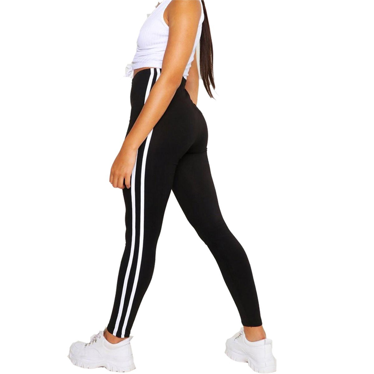 Women High Waist Gym Leggings Fitness Sports Running Ladies Yoga Pants UK