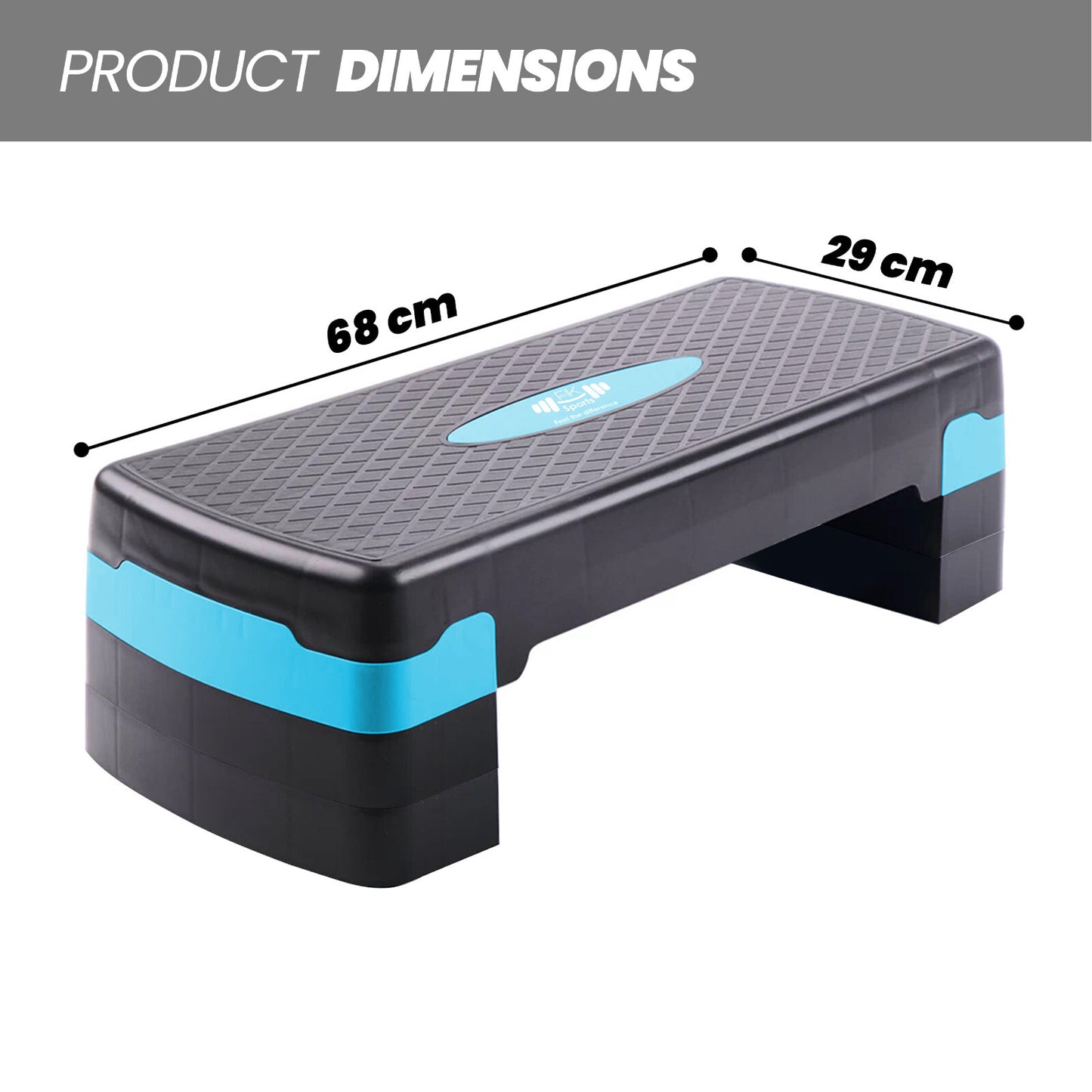 Aerobic Stepper Adjustable Height 2-3-5 Levels Exercise Stepper for Home Yoga