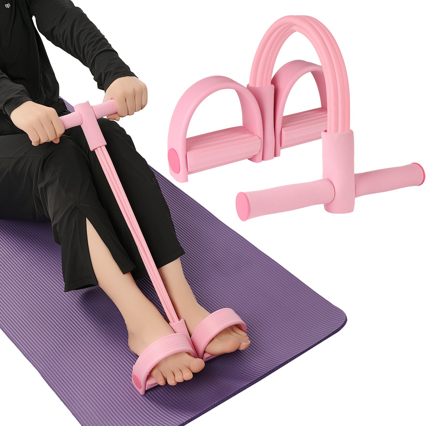 4-Tube Pedal Resistance Band Elastic Yoga Pedal Puller Yoga Tension Pull Rope