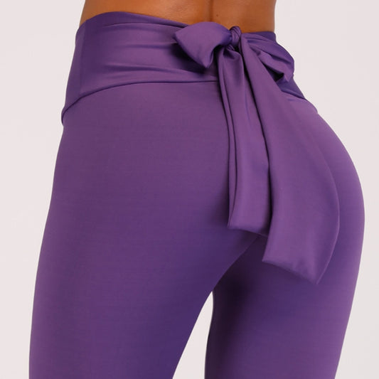 High-Waist Bow Tie Leggings