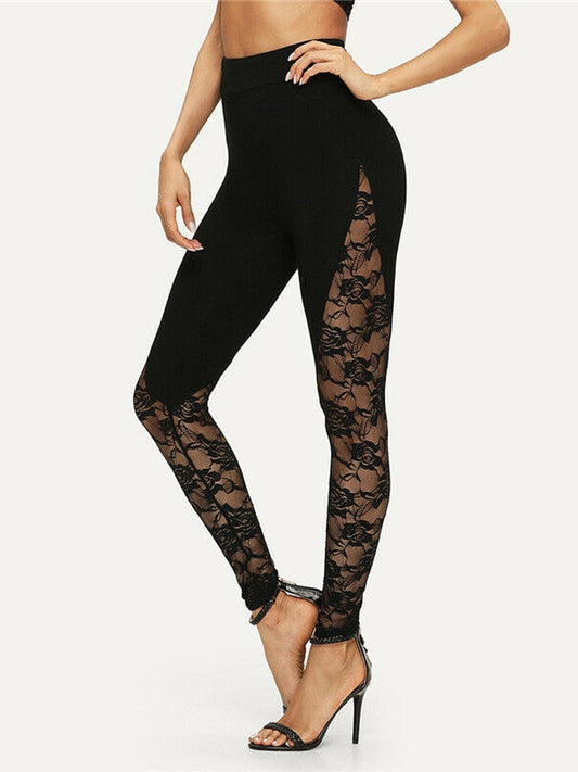 Sexy High Waist Lace Leggings