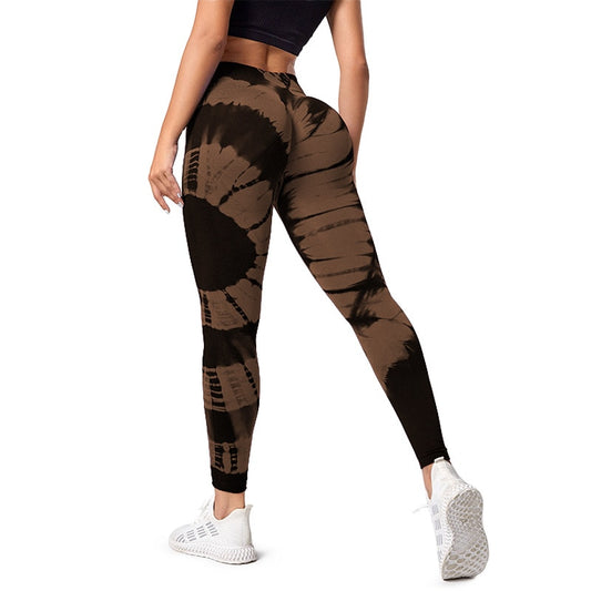 High Waist Tie-Dye Seamless Leggings