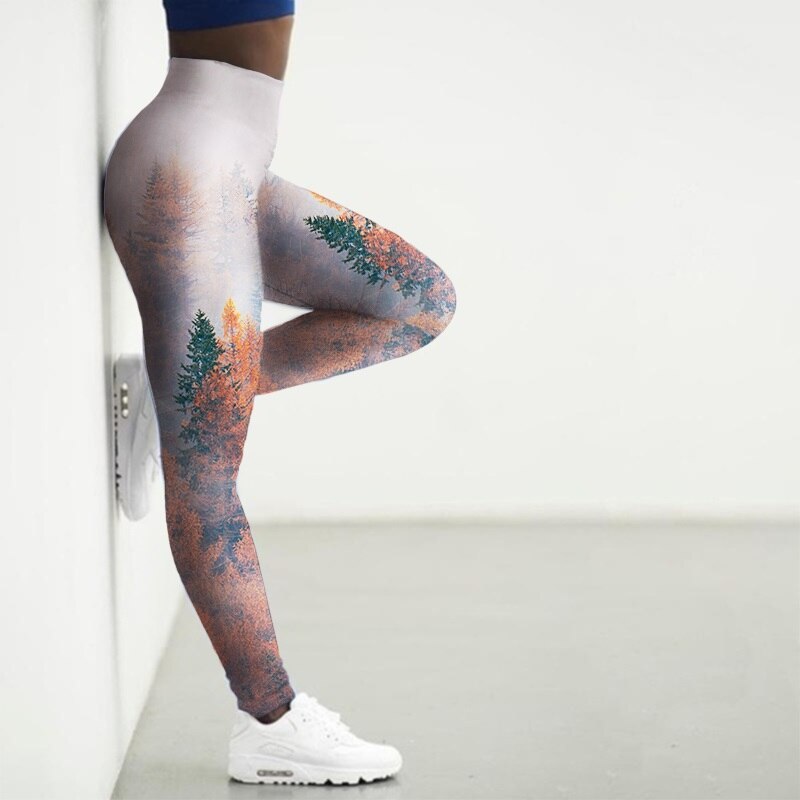 3D Bandana Print Yoga Leggings