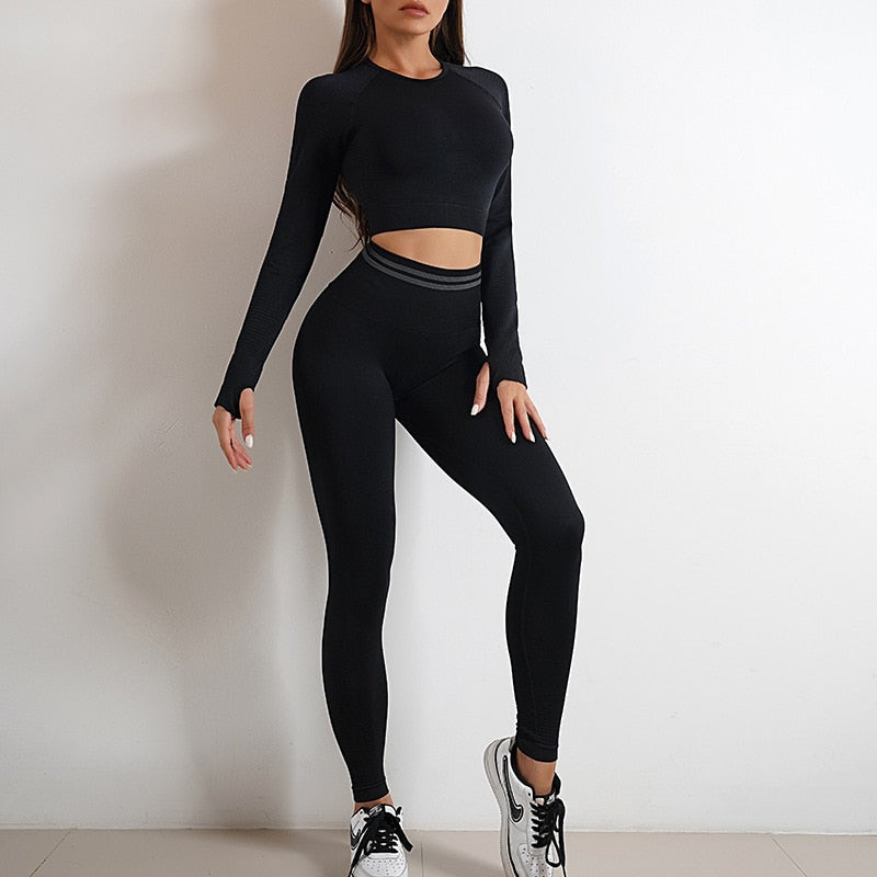 High Waist Leggings & Crop Top